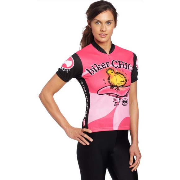 World Jerseys Women's Biker Chick Cycling Jersey M/L - Picture 1 of 9
